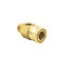 Interstate Pneumatics Pressure Washer Pressure Gauge Coupler - 3/8 Inch MNPT x 3/8 Inch Quick Connect x 1/4 Inch FNPT PW7220 - alternate 3